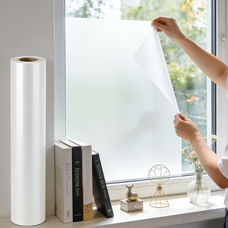 Home Security For Windows - Solid Color Privacy Film Frosted Glass