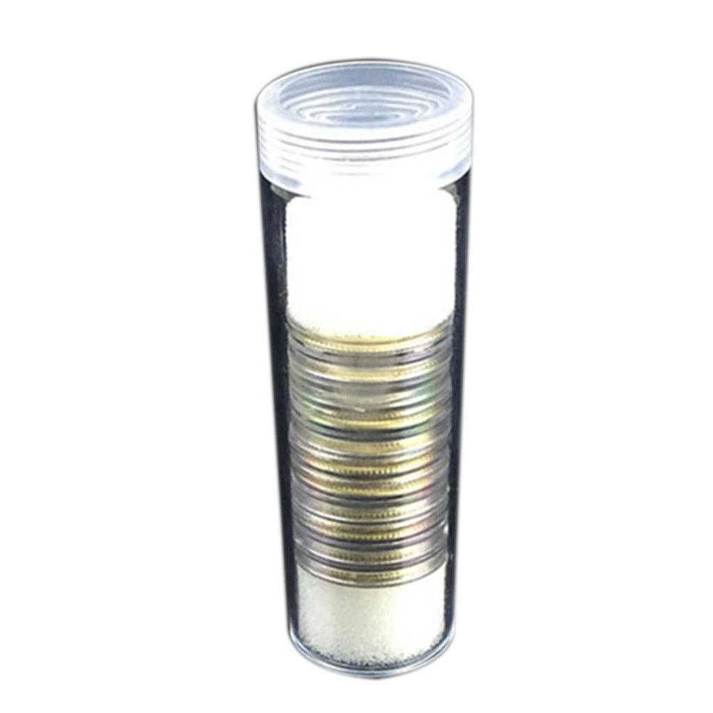 Home Security Youtube - 20.5mm Coin Capsule Tube Clear Case
