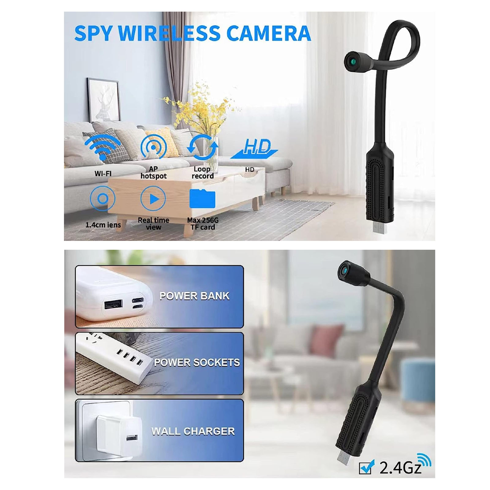 USB Mini WiFi Wireless Camera  - Home Security Hidden Cameras recension och pris