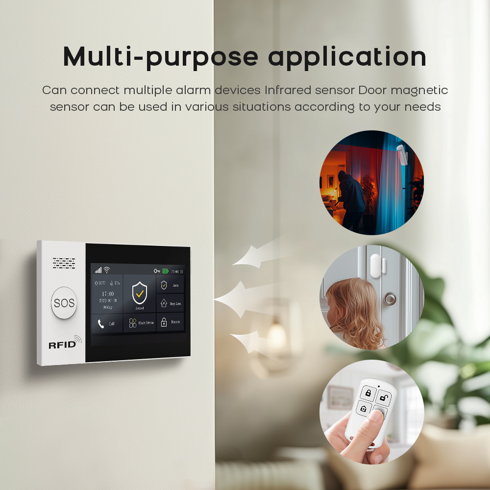 PG-107 Tuya Wireless Home WIFI - Sim Gsm Alarm recension och pris