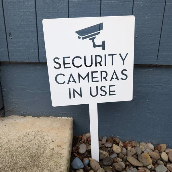 Security Camera Yard Sign - Mo - Home Security Number recension och pris