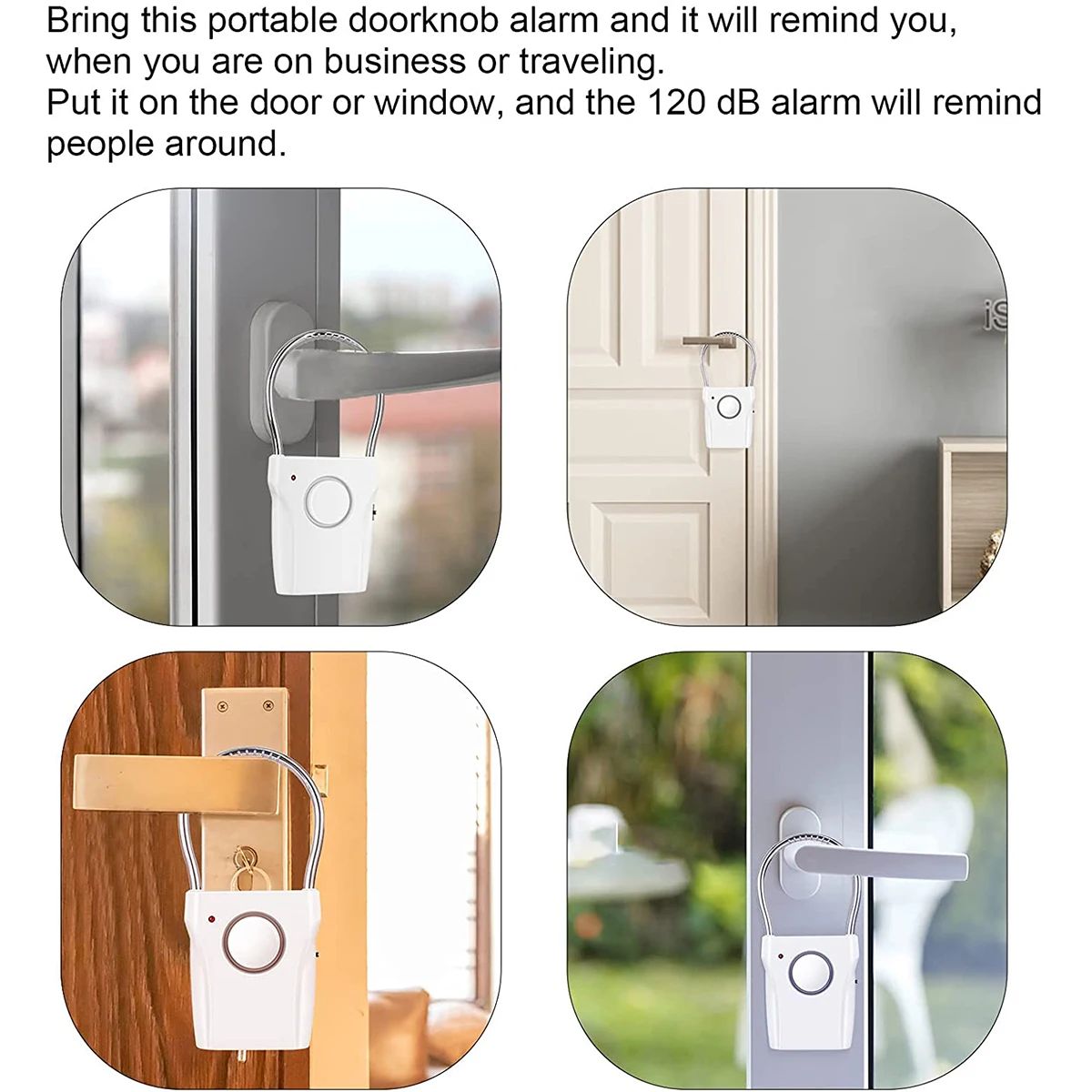 Door Handle Alarm 110dB Door S - Door Wedge Alarm recension och pris