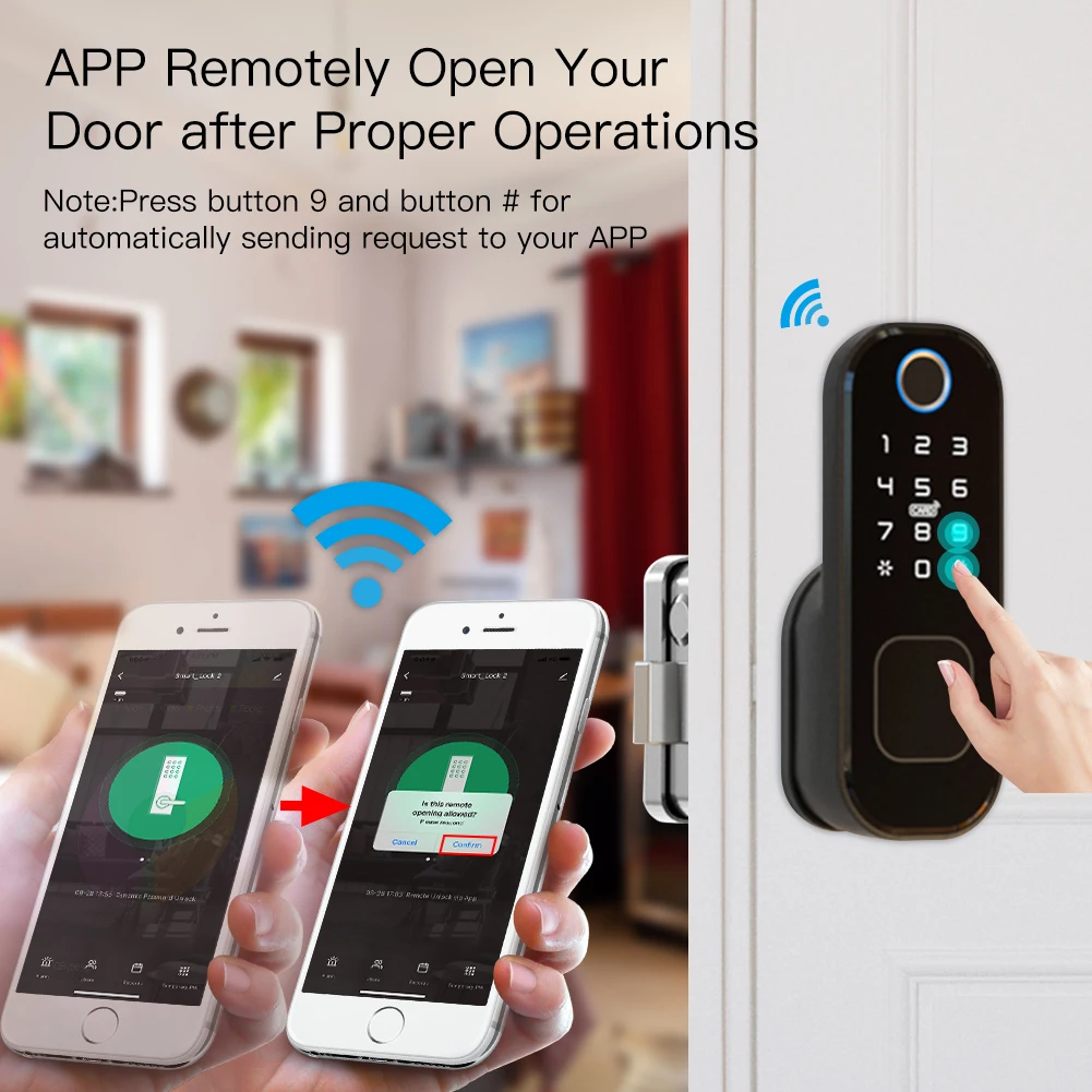 MOES WiFi Tuya Smart Lock Door - Home Security Locks For Doors recension och pris