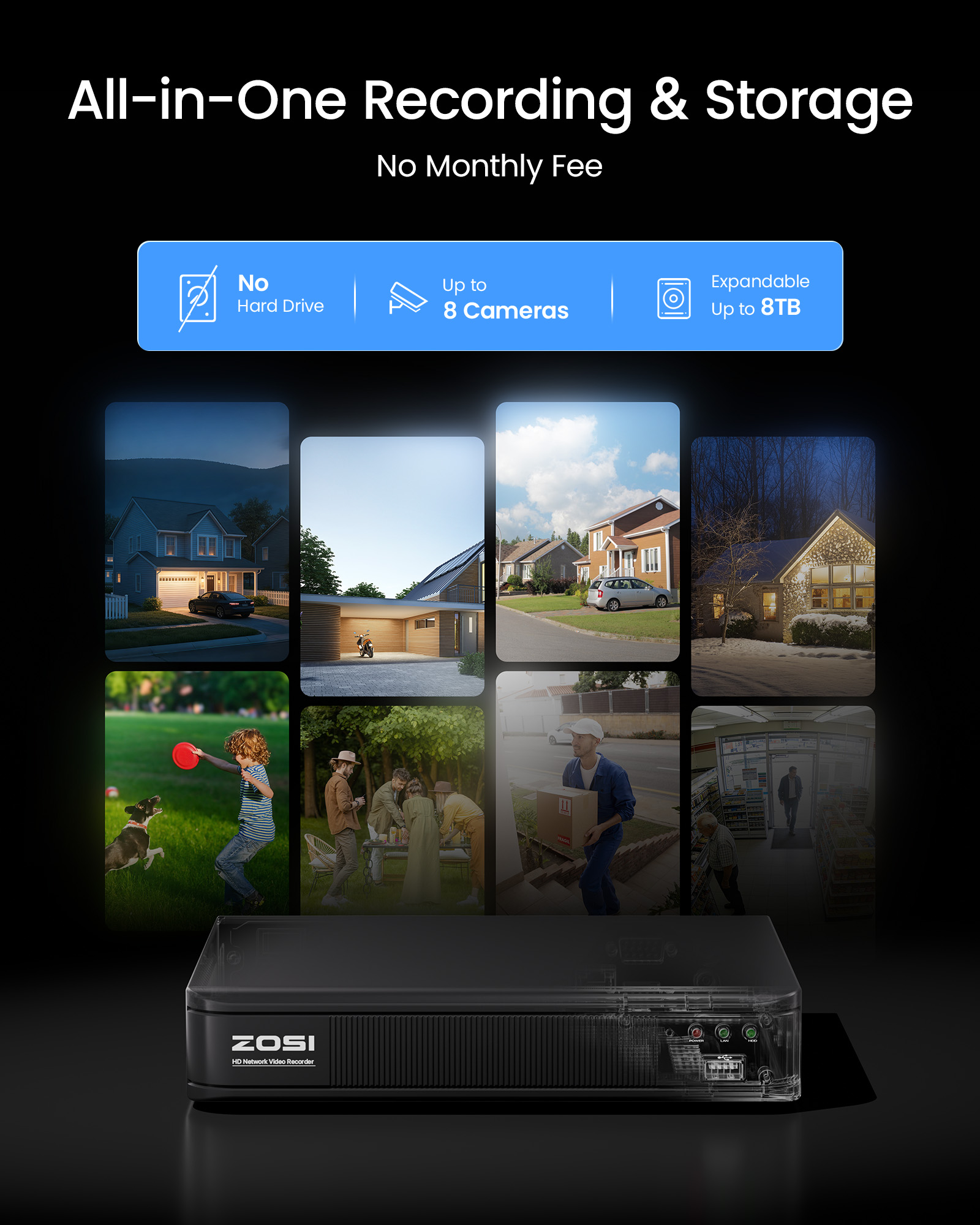 ZOSI 3K Lite Wired CCTV Securi - Home Security Camera System recension och pris