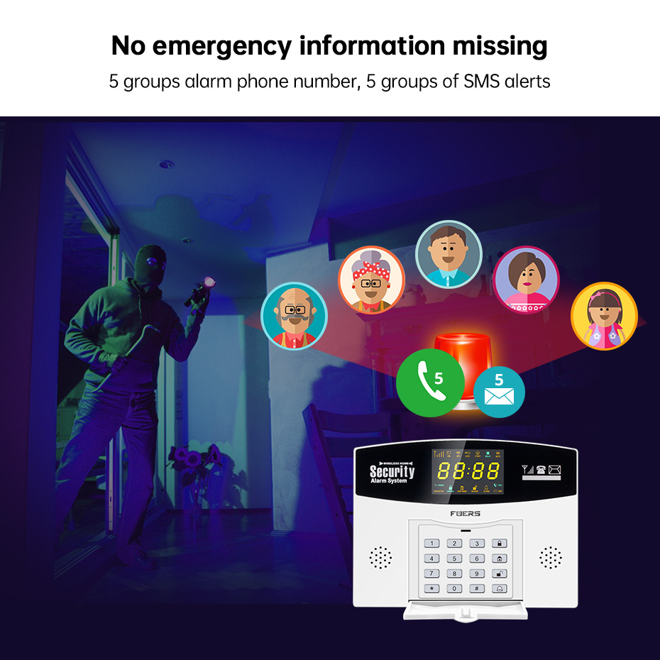 Fuers Tuya Smart Alarm System  - Home Security Number recension och pris