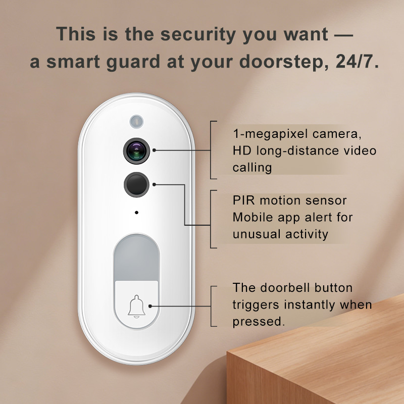 Tuya Smart Video Doorbell Wire - Home Security No Wifi Needed recension och pris