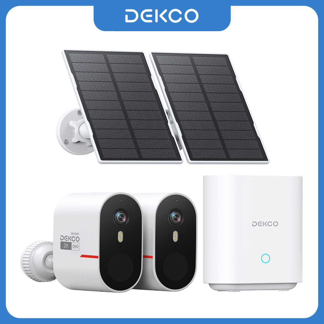 Dekco 3MP WiFi Solar Camera Sy - Home Security Camera System recension och pris