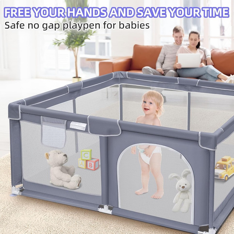 Baby Playpen, Extra Large Play - Home Security Safe recension och pris