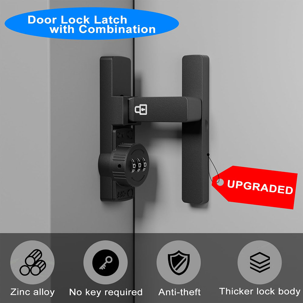 Security Barn Door Lock 3-Digi - Home Security Locks For Doors recension och pris