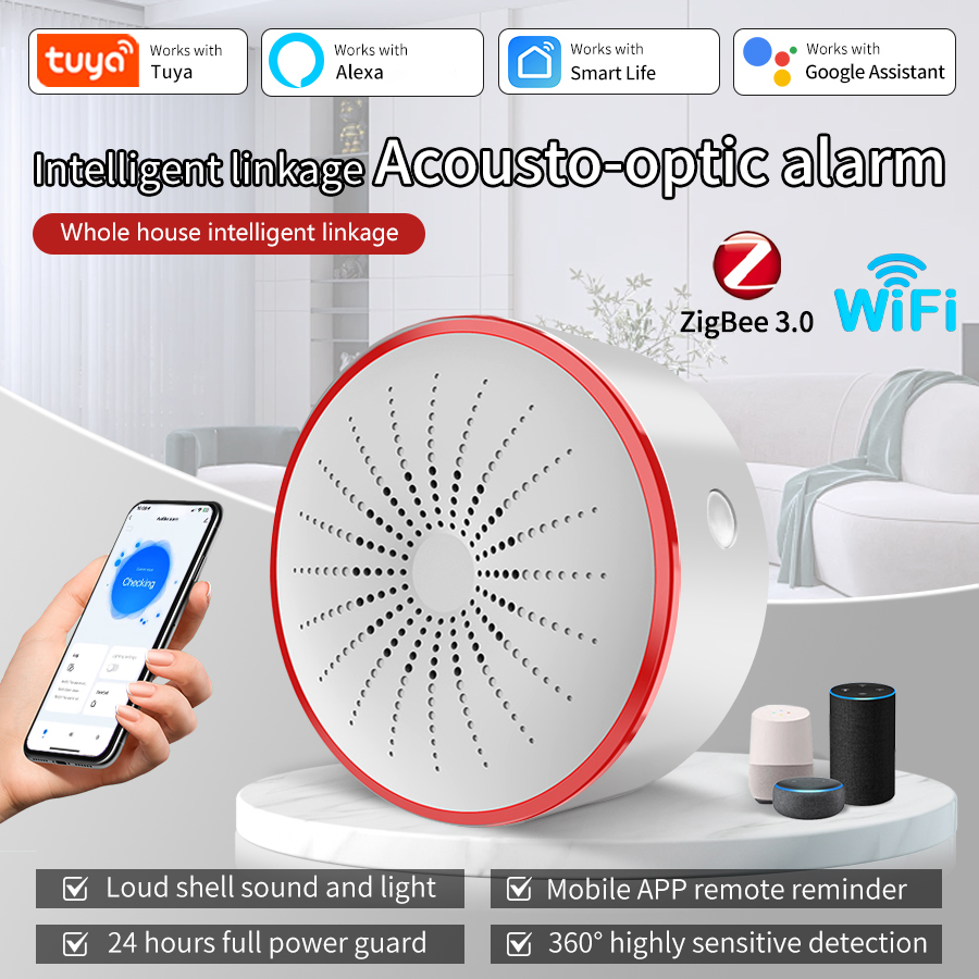 Tuya WiFi ZigBee Smart Alarm S - Sim Gsm Alarm recension och pris