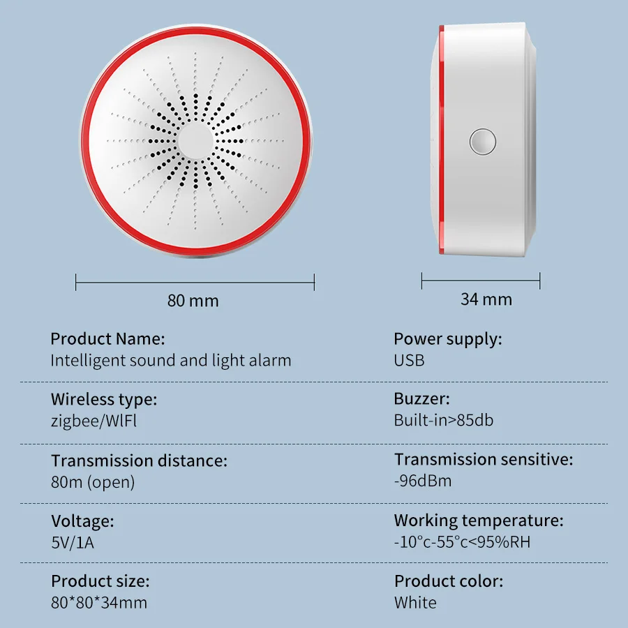 Tuya WiFi ZigBee Smart Alarm S - Sim Gsm Alarm recension och pris