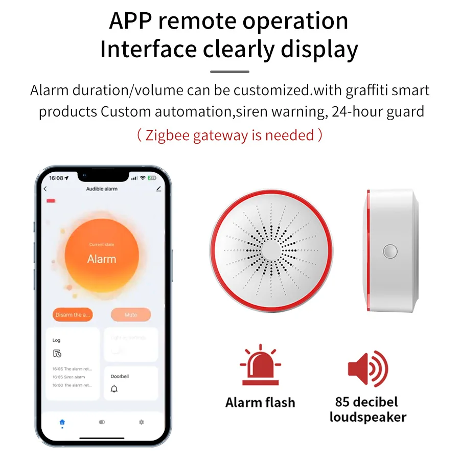 Tuya WiFi ZigBee Smart Alarm S - Sim Gsm Alarm recension och pris
