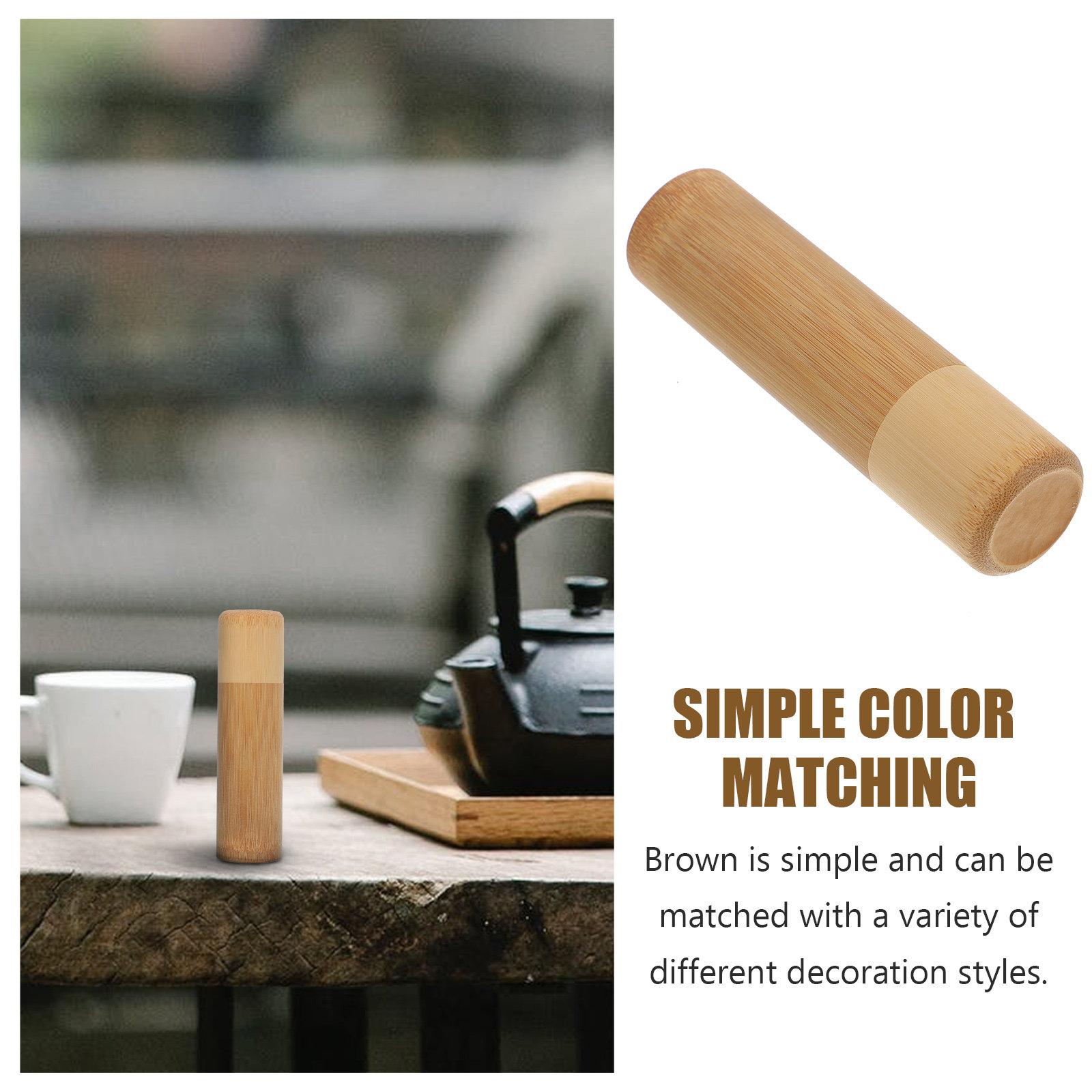1Pcs Bamboo Incense Storage Tu - Home Security Youtube recension och pris