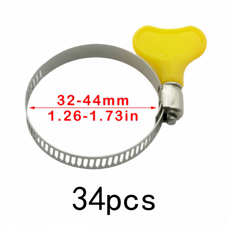 34 pcs 32-44mm Stainless Steel - Home Security Youtube recension och pris
