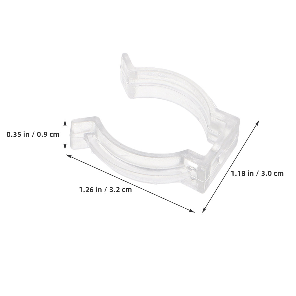 10Pcs Light Tube Clips Transpa - Home Security Youtube recension och pris