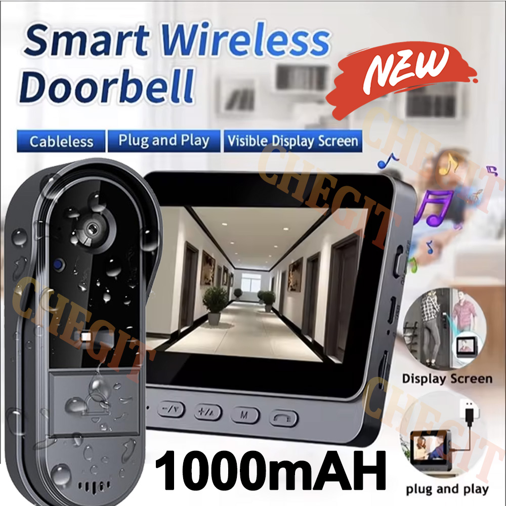 Wireless Wifi Doorbell Camera  - Home Security No Wifi Needed recension och pris