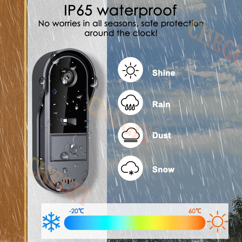 Wireless Wifi Doorbell Camera  - Home Security No Wifi Needed recension och pris