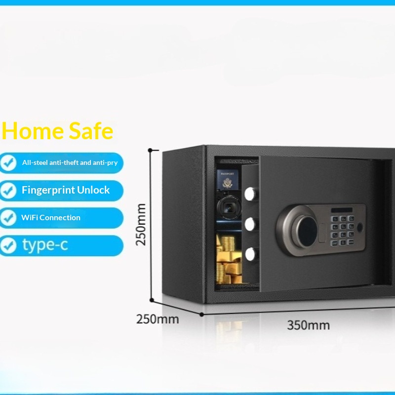 Electronic Password Safe 25cm  - Home Security Safe recension och pris
