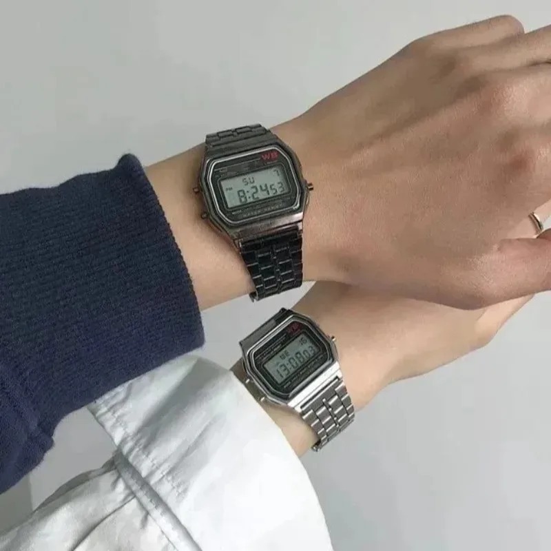 Luxury F91W Steel Band Watches - Home Security Electronics recension och pris