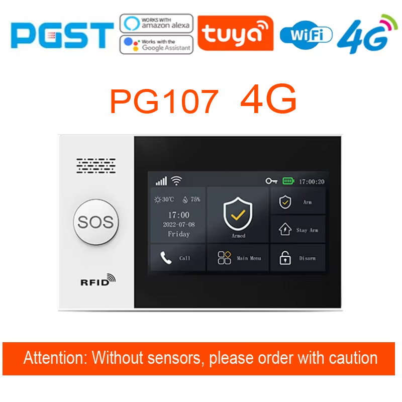 PG-107 Tuya 4G Home Security A - Sim Gsm Alarm recension och pris