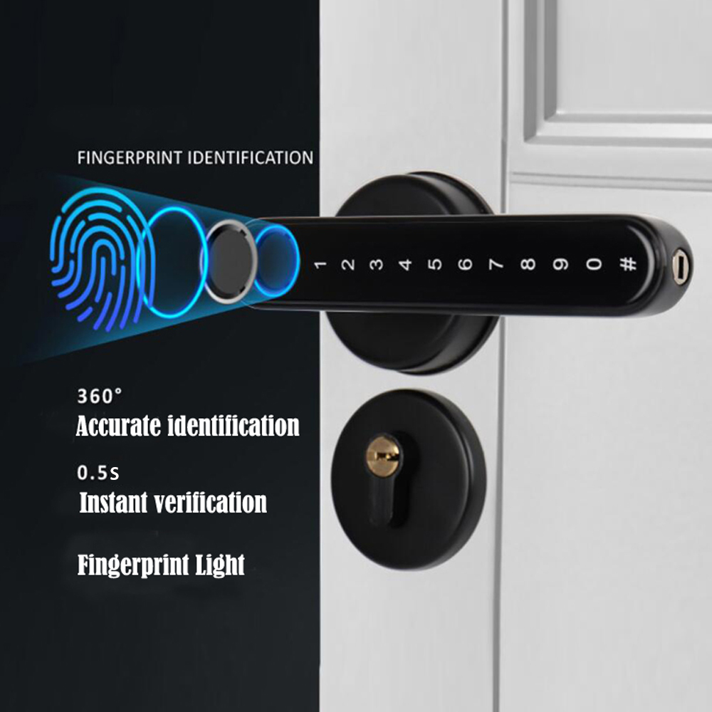 TTLock Smart Bluetooth Fingerp - Home Security Locks For Doors recension och pris