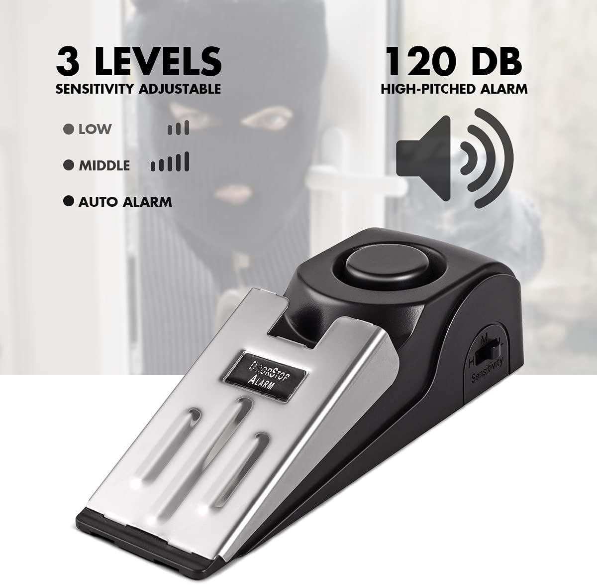 Door Stop Alarm, Door Stopper  - Door Wedge Alarm recension och pris