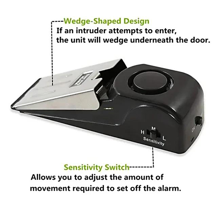Door Stop Alarm, Door Stopper  - Door Wedge Alarm recension och pris