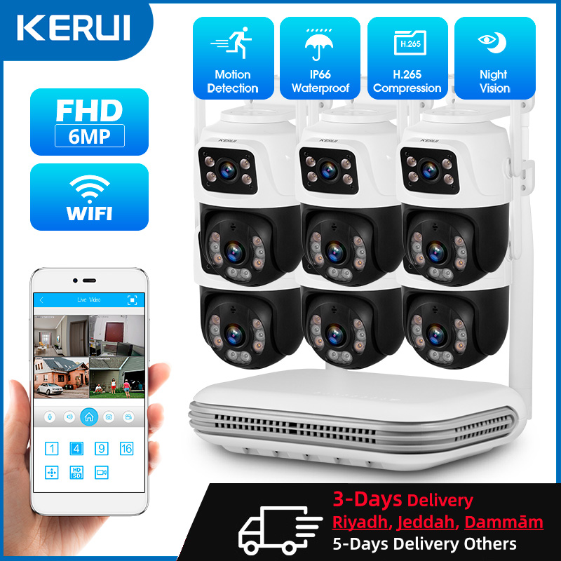 KERUI Waterproof 6MP HD Wirele - Home Security Camera System recension och pris