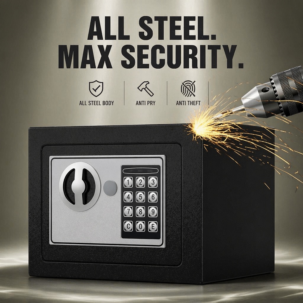 All Steel Electronic Digital K - Home Security Safe recension och pris