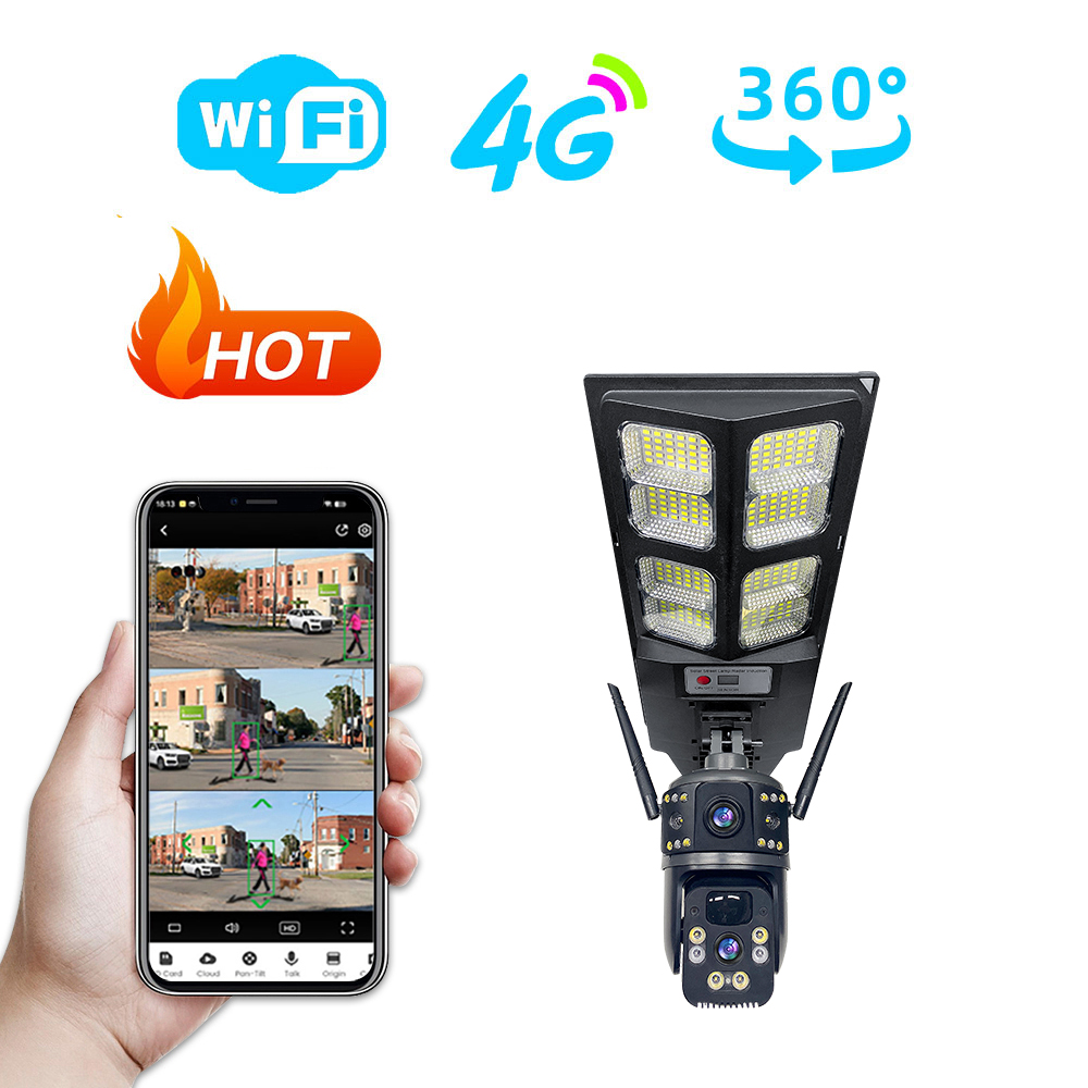 Leshine 3MP 4G Dual Lens Camer - Home Security No Wifi Needed recension och pris