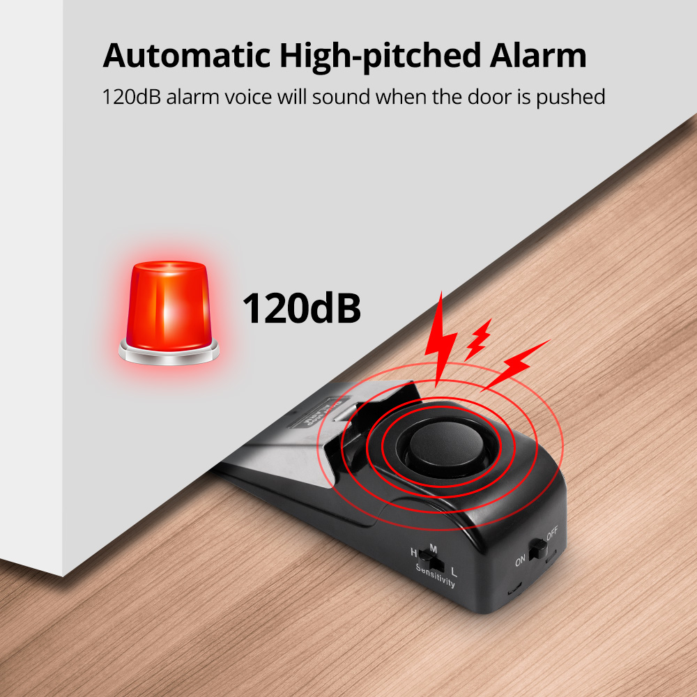 2pcs Door Stop Alarm for Home  - Door Wedge Alarm recension och pris