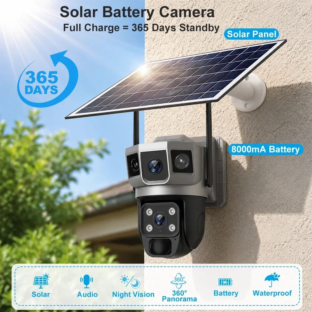 V380 4K 3 Screens 4G Camera So - Home Security Brand recension och pris