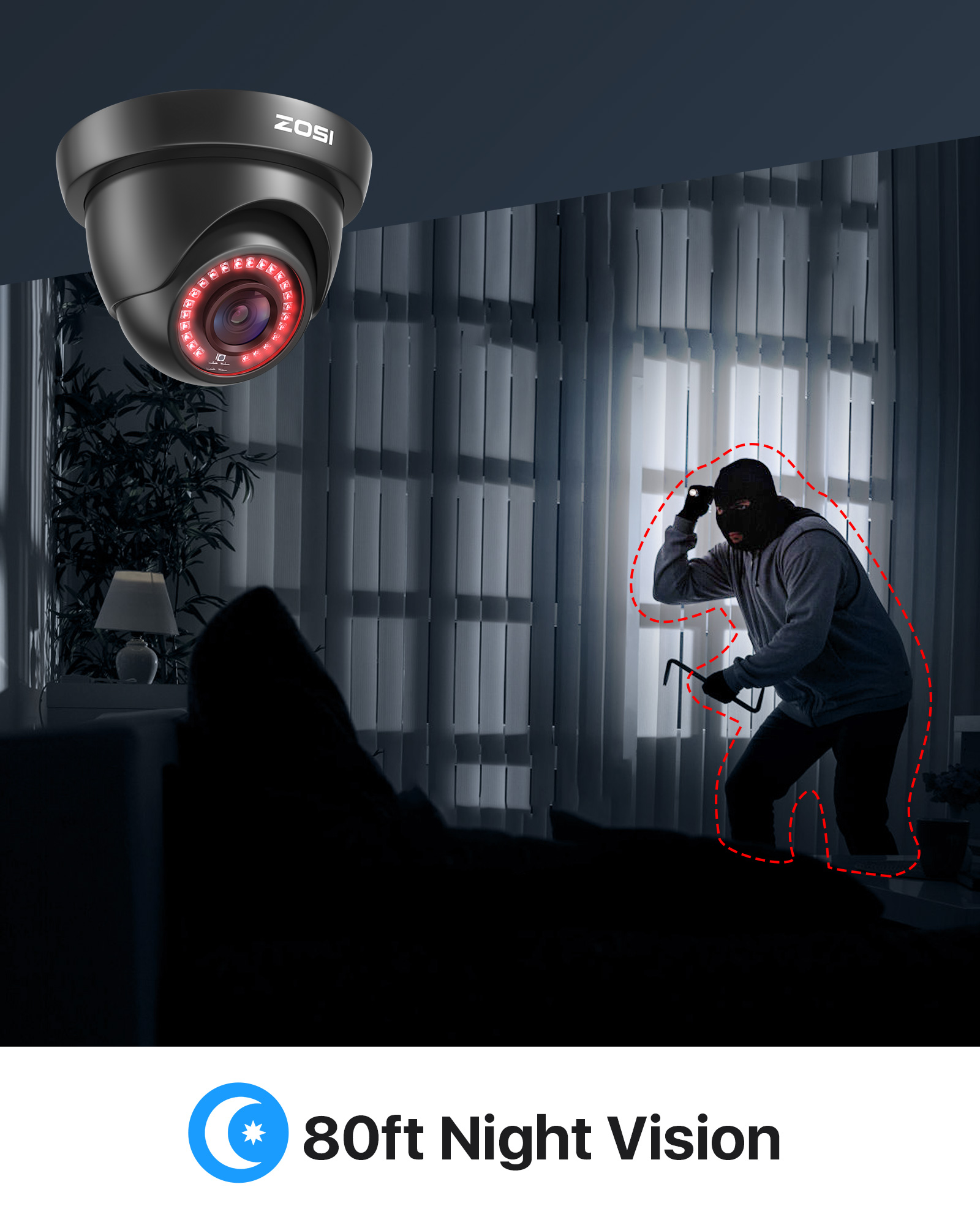 ZOSI 2.0MP HD 1080P CCTV Secur - Home Security And Camera Systems recension och pris