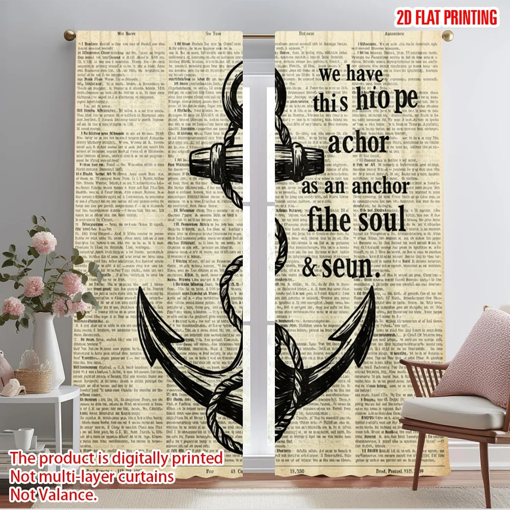 2pcs 2D flat printing Drapes A - Home Security Youtube recension och pris