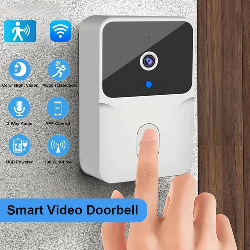 Smart Home WiFi Video Doorbell - Home Security No Wifi Needed recension och pris