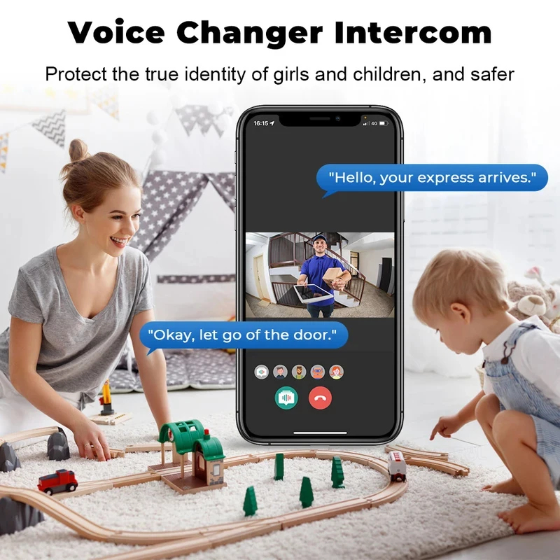 Smart Home WiFi Video Doorbell - Home Security No Wifi Needed recension och pris