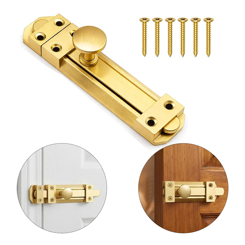 5 Inch Solid Brass Sliding Doo - Home Security Locks For Doors recension och pris
