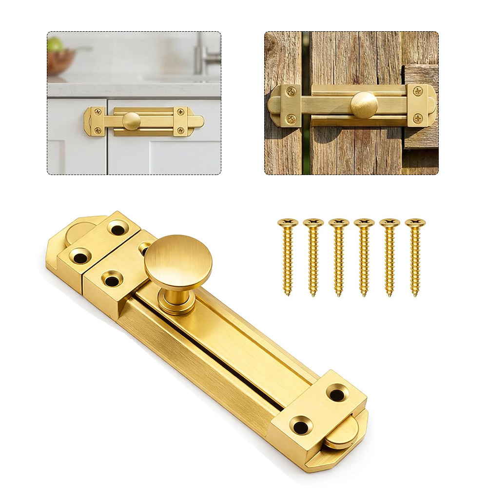 5 Inch Solid Brass Sliding Doo - Home Security Locks For Doors recension och pris