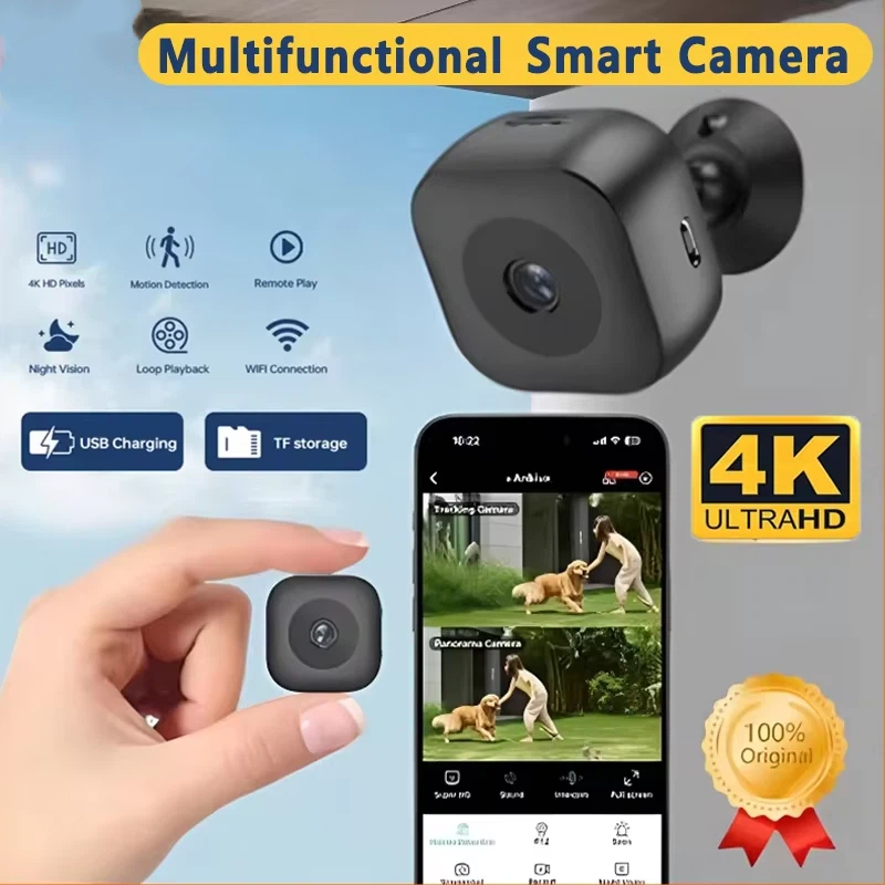 Lenovo Smart 4K HD Mini Camera - Home Security No Wifi Needed recension och pris