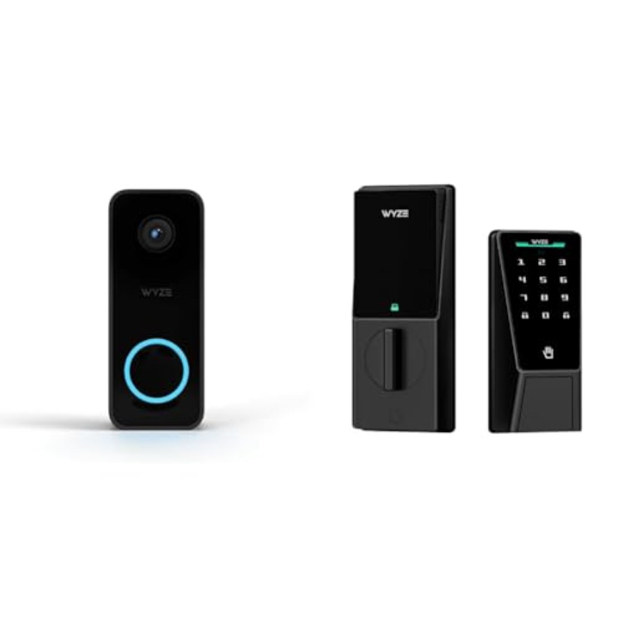 Smart doorbell camera and palm - Home Security Bundle recension och pris