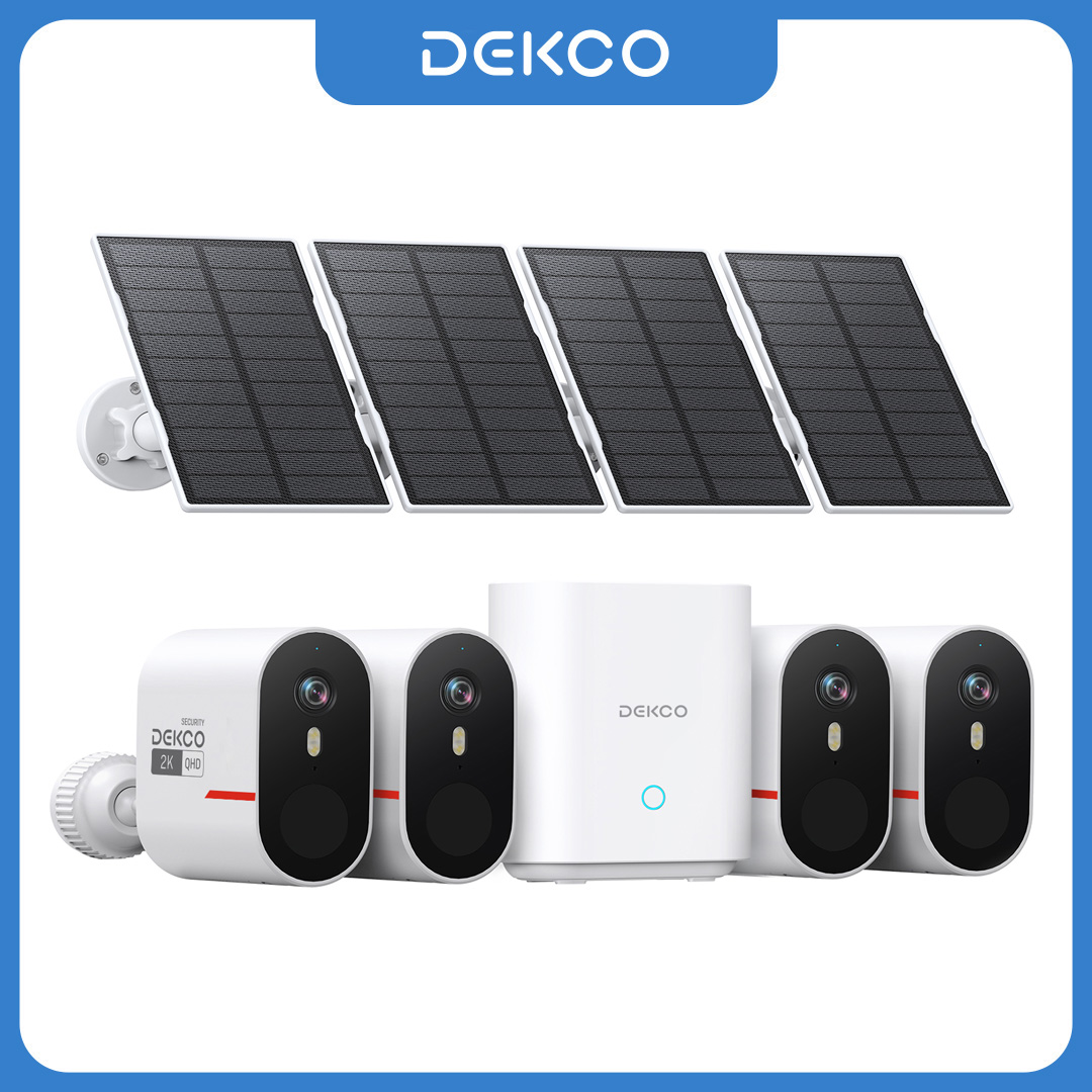 Dekco 3MP WiFi Solar Camera Sy - Home Security Camera System recension och pris