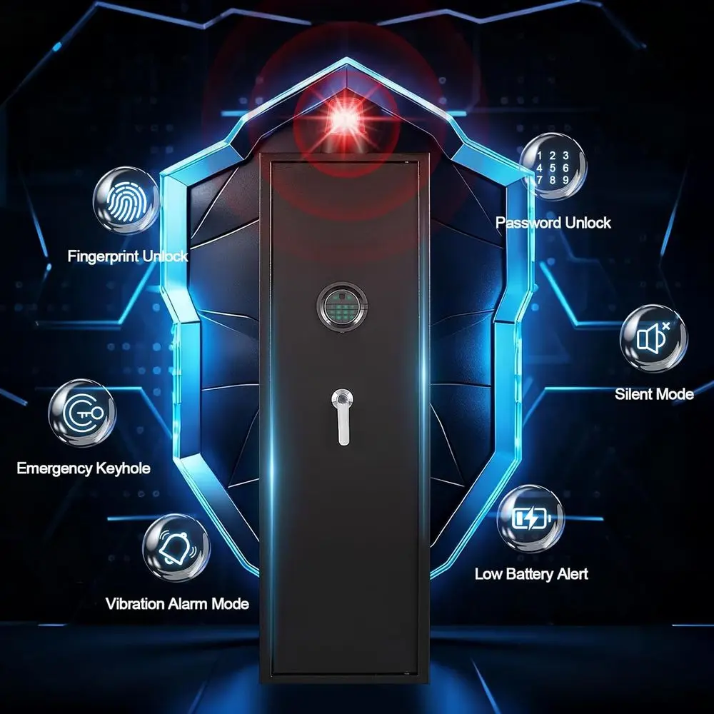 Biometric Fingerprint Safe - 8 - Home Security Safe recension och pris