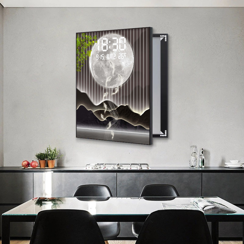 xx- Light Numbers Wall Clock S - Home Security Number recension och pris