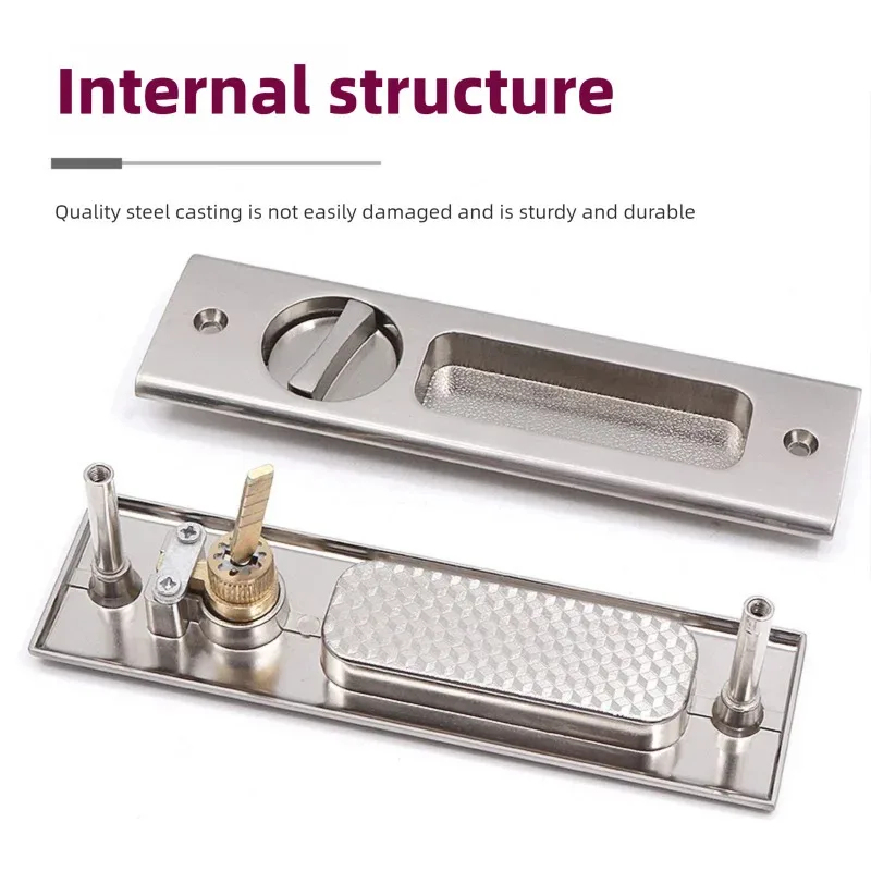 Heavy-Duty Black Sliding Door  - Home Security Locks For Doors recension och pris
