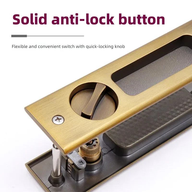 Heavy-Duty Black Sliding Door  - Home Security Locks For Doors recension och pris