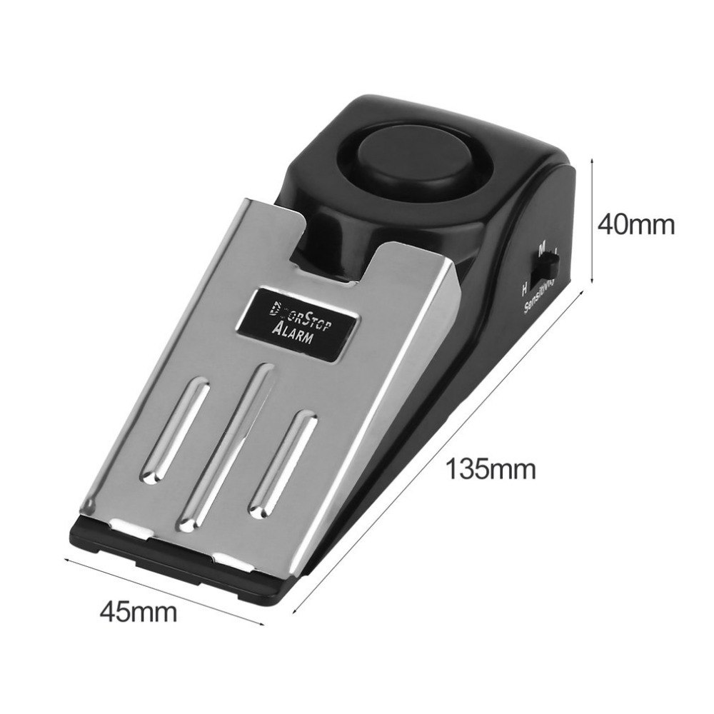 125 DB Anti-theft Burglar Stop - Door Wedge Alarm recension och pris