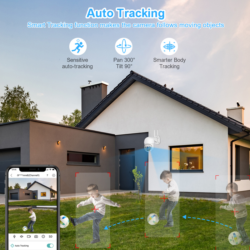 Smar 3MP Wireless CCTV Securit - Home Security Camera System recension och pris