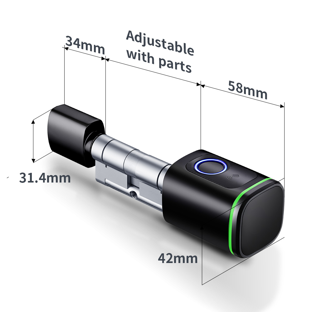 Smart Cylinder Lock Tuya 60-90 - Home Security Ideas recension och pris