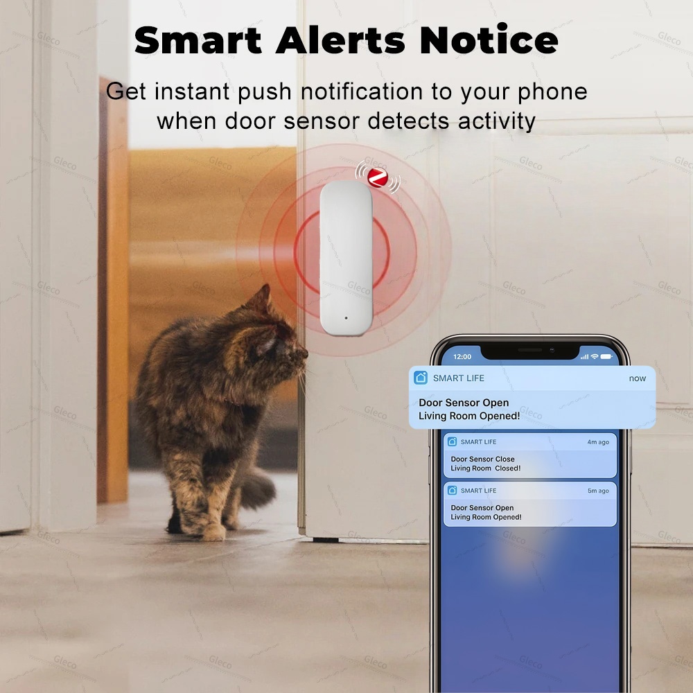Tuya Zigbee Door Window Sensor - Home Security Gate recension och pris