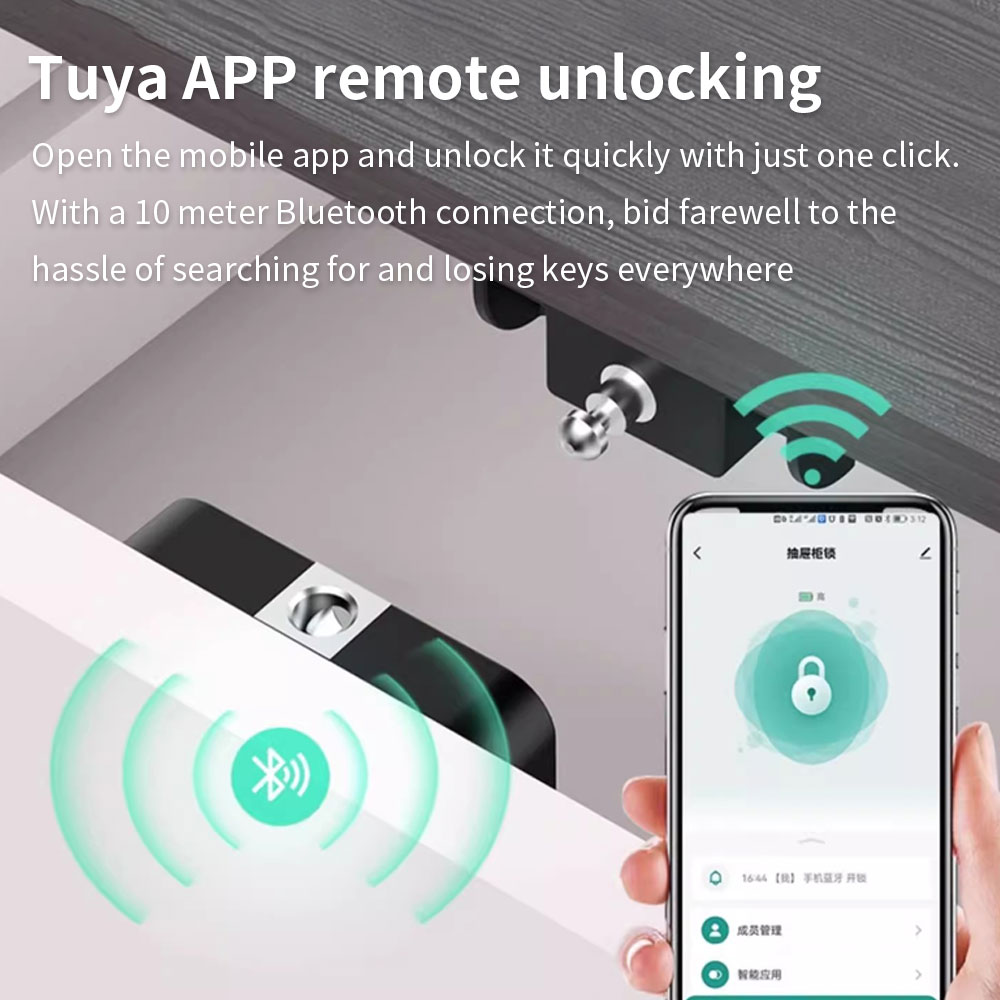 Tuya Hidden Cabinet Lock RFID  - Home Security Electronics recension och pris